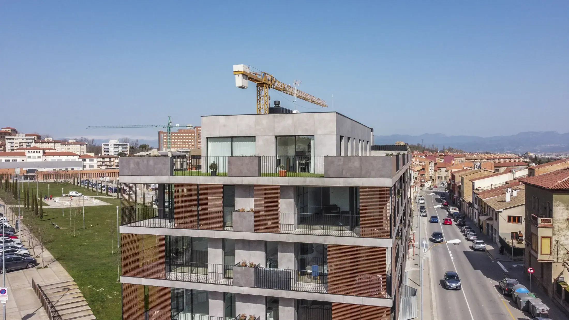 Obra de Edificaciones Moreno en la carretera de Roda, Vic