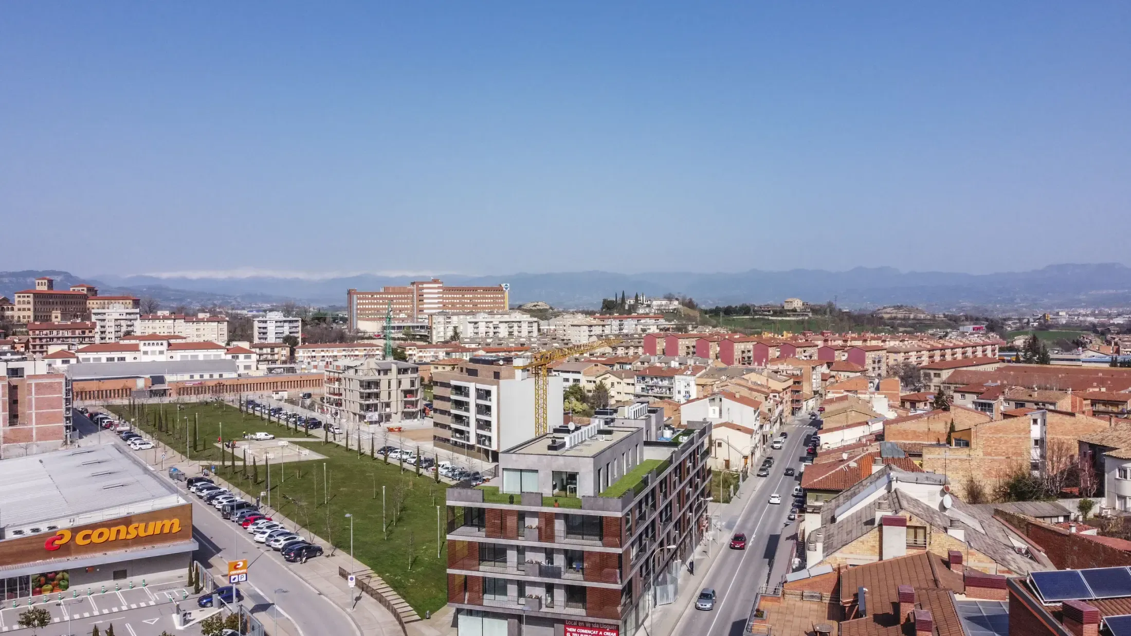 Obra de Edificaciones Moreno en la carretera de Roda, Vic