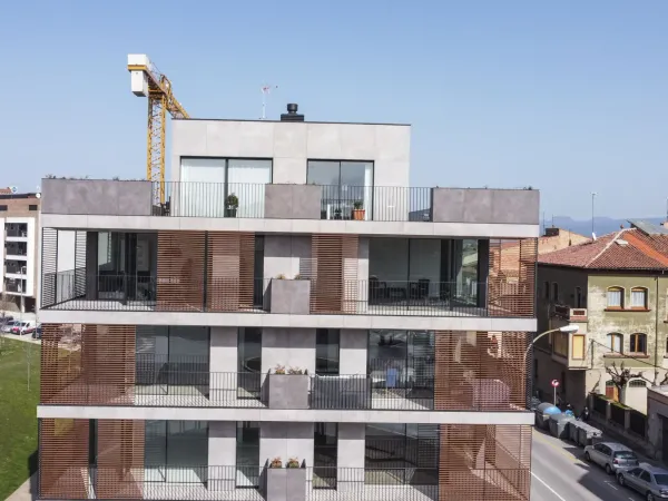 Obra de Edificaciones Moreno en la carretera de Roda, Vic