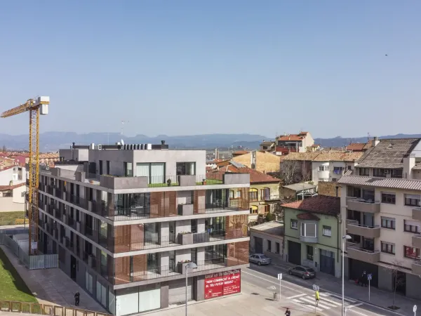 Obra de Edificaciones Moreno en la carretera de Roda, Vic