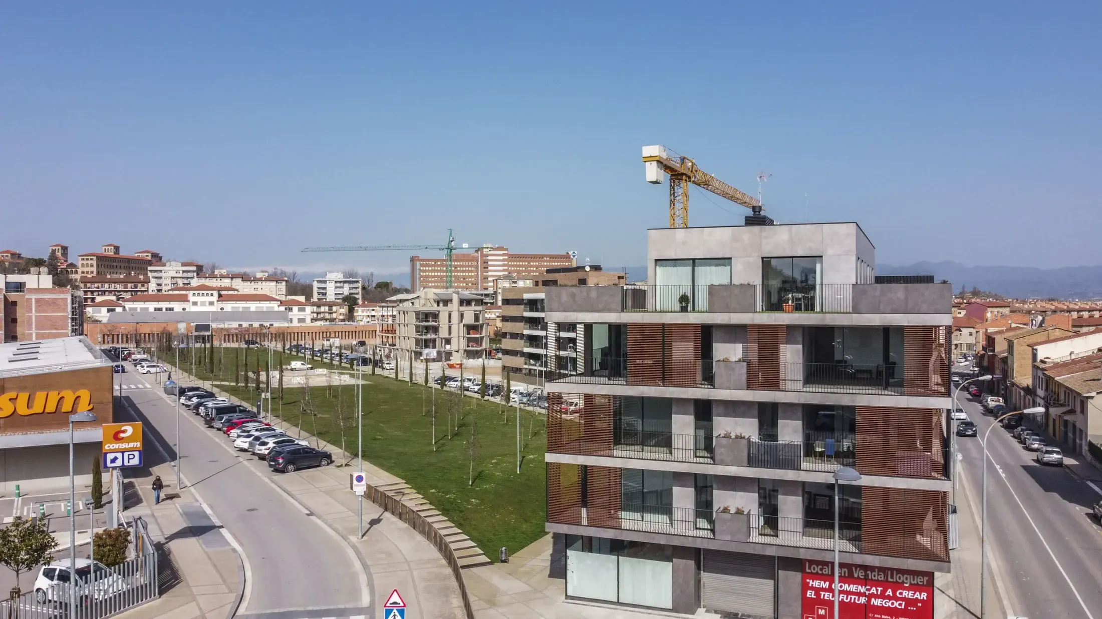 Obra de Edificaciones Moreno en la carretera de Roda, Vic