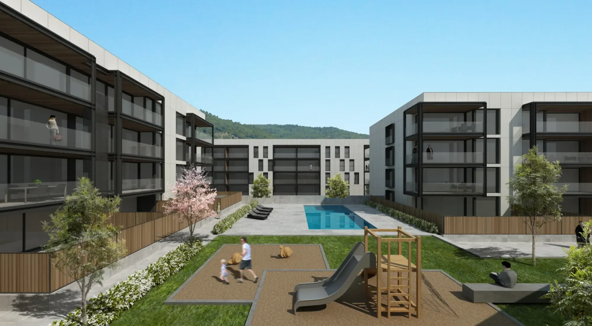 Promoción de Edificaciones Moreno en el Pou del Glaç, Olot