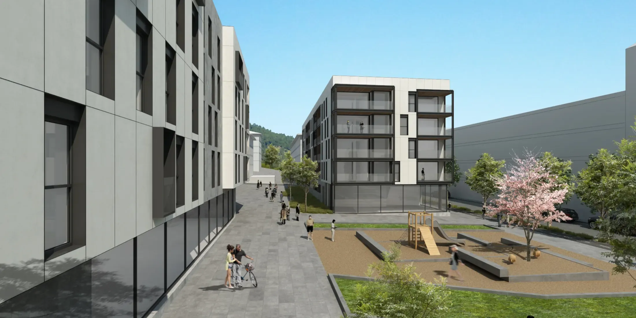 Promoción de Edificaciones Moreno en el Pou del Glaç, Olot