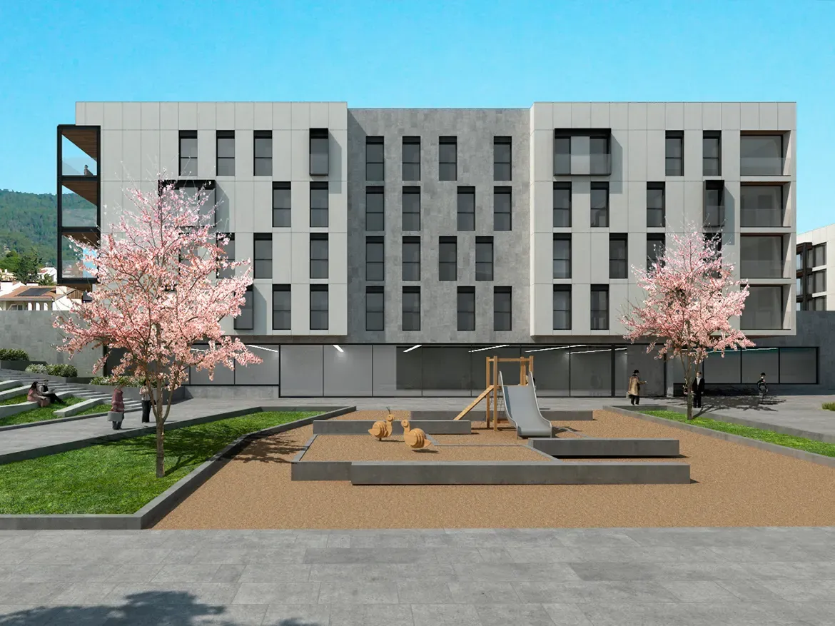 Promoción de Edificaciones Moreno en el Pou del Glaç, Olot