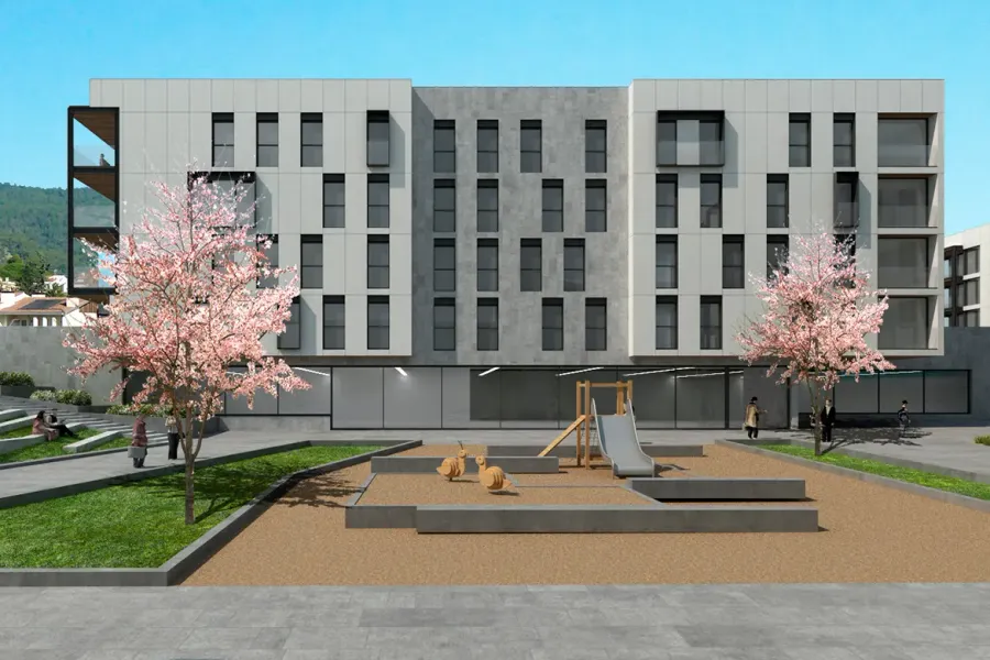 Promoción de Edificaciones Moreno en el Pou del Glaç, Olot