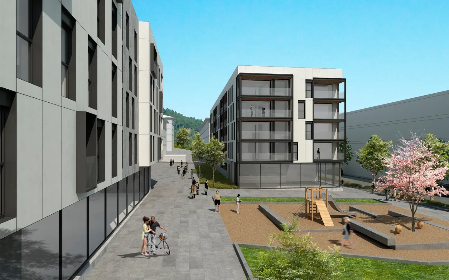 Promoción de Edificaciones Moreno en el Pou del Glaç, Olot